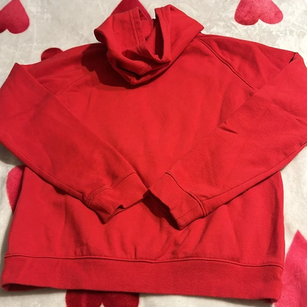 Under Armour Boys' Big Logo Fire red hoodie